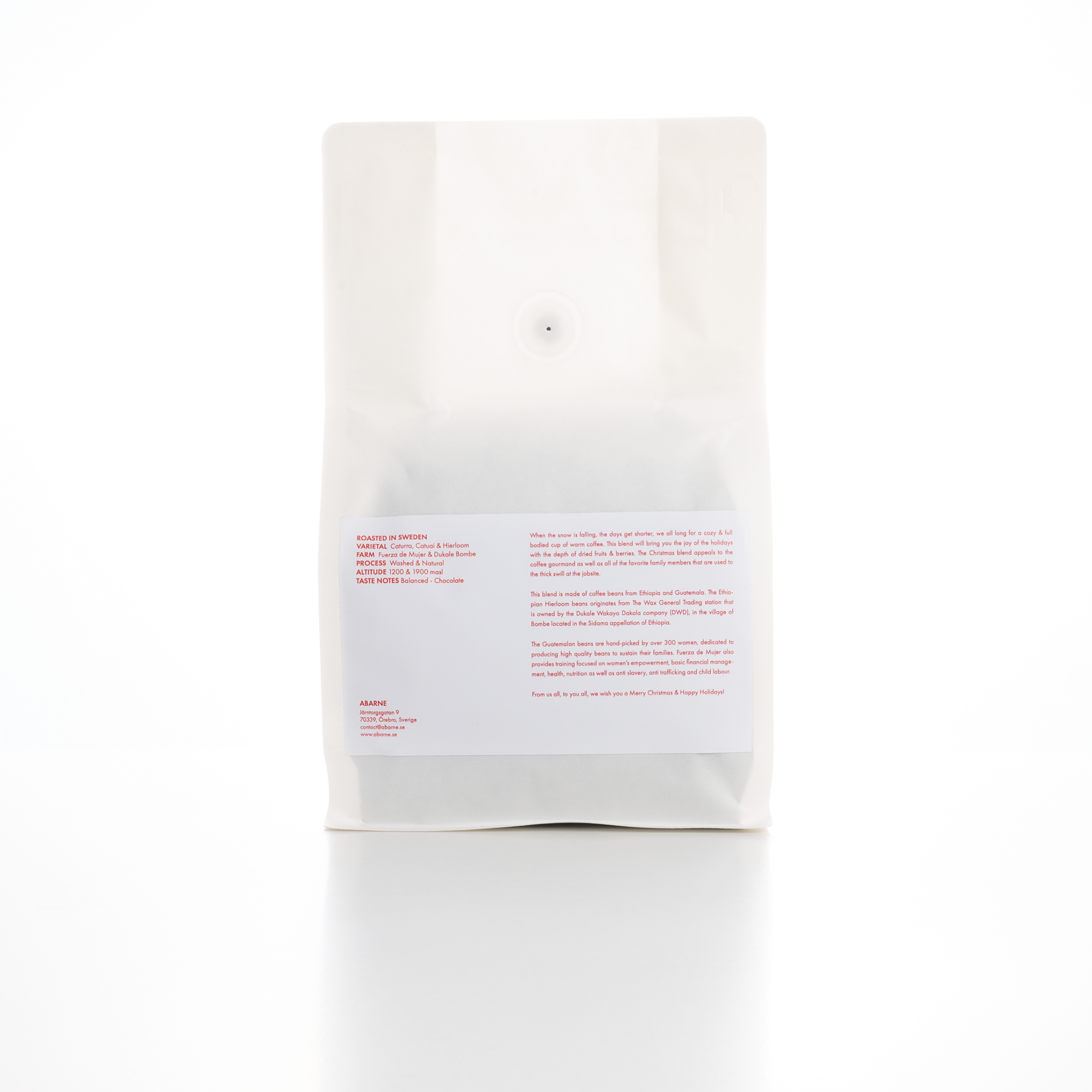 250g christmas blend back